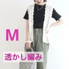 アメリカンホリック ベスト　ジレ　透かし編みのサムネイル