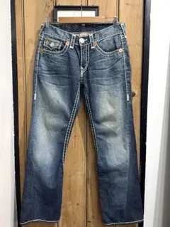 TRUE RELIGION JOEY SUPER T フレア IO 着用デニム