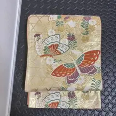 高級　正絹　袋帯　着物　フォーマル　礼服　振袖　晴れ着　蝶々　11-7