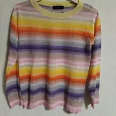 オレンジ ニット