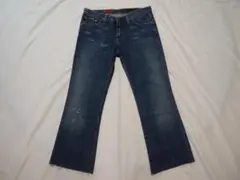 AG アドリアーノゴールドシュミット デニムパンツ ダメージ加工 ブルー系