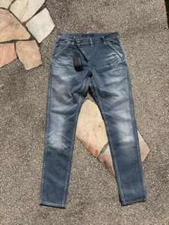 GoWest レザーフラップ バイカーデニムパンツ 濃紺 30 - メルカリ