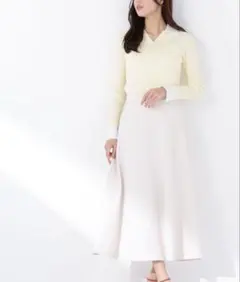 ストレッチカルゼシリーズ フレアスカート　低身長　psのサムネイル
