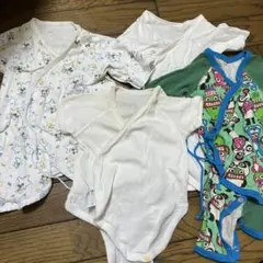 ベビー肌着 60~70cm 綿100% 星柄 動物柄