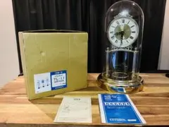 【新品・未使用】CITIZEN タイムランド ゴールド ガラスドーム 置時計