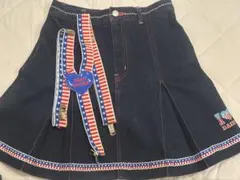 DAISY LOVERSデニムスカート　サスペンダー付きのサムネイル