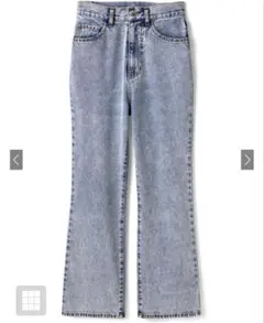 GRL ハイウエストセミフレアデニムパンツ　M cu289