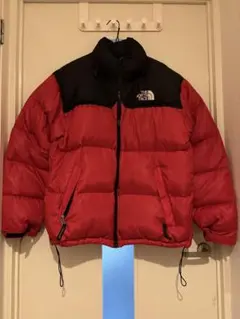 ノースフェイスダウンジャケット 赤黒 推奨身長165cm〜175cm