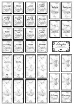 綾様専用　耐水！調味料ラベル　オーダーメイド　文字変更可能　シール　大理石