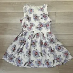 dazzlin フラワープリント ノースリーブミニワンピース