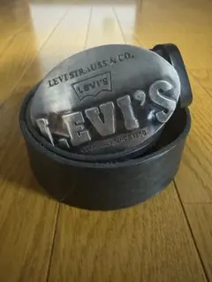 Levi's ブラックレザーベルト
