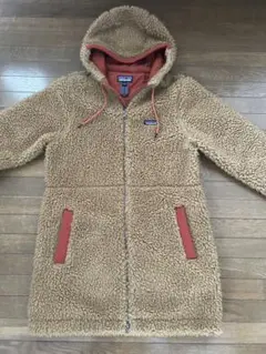 パタゴニア　ボアフリースジャケットコートフーディ　Mサイズ