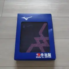 Mizuno フェイスタオル ネイビー/ピンク 340mm x 800mm