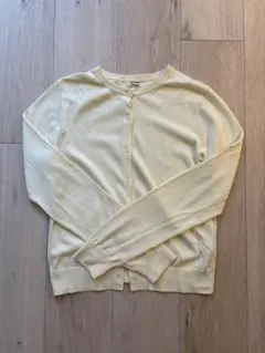 UNIQLO ユニクロ クルーネック カーディガン イエロー