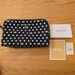 《中古品》MICHAEL KORS(マイケルコース)水玉ポーチ