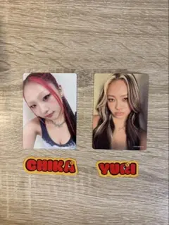 HANAランダムフォトカード　ファンミ　トレカ　ステッカー CHIKA、YURI