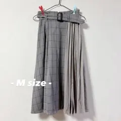 INGNI 配色 切り替え プリーツスカート フレアスカート