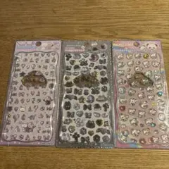 ジュエルプチドロップ　ストーンつき　 3セット