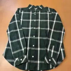 美品格安！UNTITLED ダークグリーン チェックシャツ サイズ1
