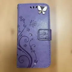 iPhone7/8/SE2/SE3対応 スマホケース パープル