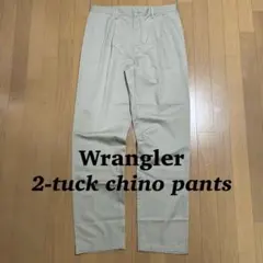 週末限定！Wrangler ラングラー 2タック ワイドチノパンツ メキシコ製のサムネイル