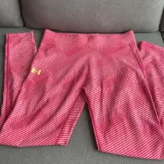 UNDER ARMOUR ピンク ストライプ Lサイズ