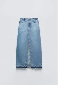 ZARA デニムスカート　ブルー　S
