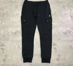 漢*様 RALPH LAUREN ダブルニット カーゴ ジョガーパンツ ブラック