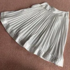 Klein ホワイト プリーツスカート 膝丈