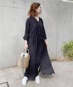 Spick＆span ランダムドットプリントワンピース