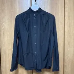 SINME シンメ　スカラエンブロイダリーシャツ　ブラック　タグ付き