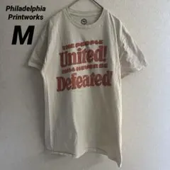 Philadelphia Printworks Tシャツ M ベージュ 半袖