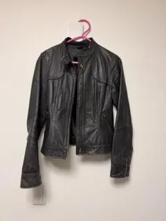 コムサイズム レザージャケット ブラック Mサイズ ライダースのサムネイル
