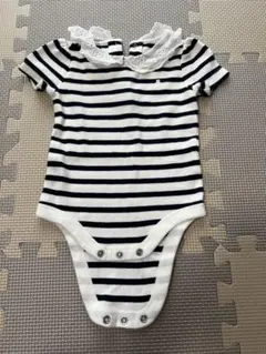 baby GAP ストライプ フリル付き半袖ロンパース 3-6ヶ月　美品！