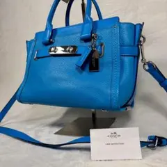 【美品✨】コーチ スワッガー 2way ハンドバッグ ショルダー　シボ革　希少‼️