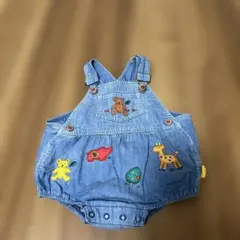 MIKI HOUSE デニムロンパース T85-G12