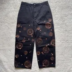 Vintage リメイク古着　ブリーチ加工　渦　総柄　ワークパンツ　チノパンのサムネイル