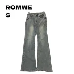 ROMWE ジーンズ ライトブルー S 古着