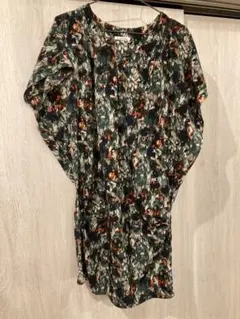 le.coeur blanc 花柄ノースリーブワンピース