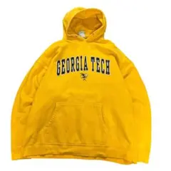 カレッジロゴパーカー　刺繍　ヴィンテージ　ビッグシルエット　7Aa