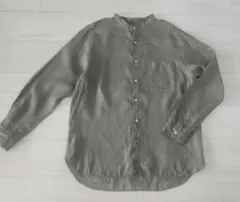 【UNIQLO】オリーブグリーン ボタンアップメンズシャツ