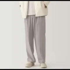 【完売品】L｜無印良品 紳士 乾きやすいイージータックワイドパンツ