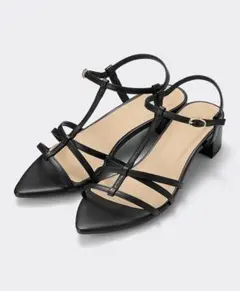 【美品】GU ナローストラップヒールサンダル S