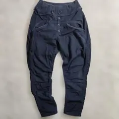 キャピタル サルエルパンツ S ネイビー 日本製　春夏物 KAPITAL　紺のサムネイル