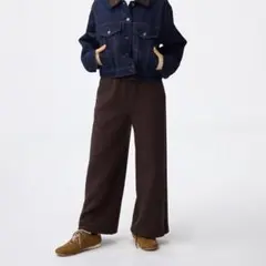 GU パフスウェットバギーパンツ　brown だけ短め