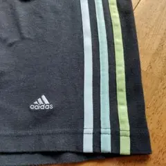 adidas ストライプレディース ショートパンツ Lサイズブラック