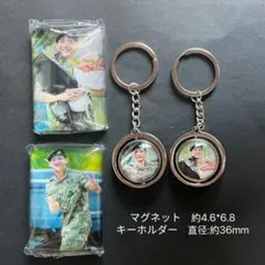 【在庫限り】BTS テテ　テヒョン　ガラスマグネット　キーホルダー　3点セット