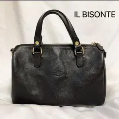 イルビゾンテ　ボストンバッグ　ショルダーバッグ　ブラック