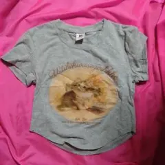 ショート丈　Tシャツ　こねこ　天使