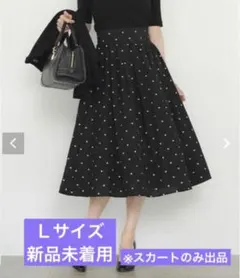 Joint Space ドット柄 フレアスカート　Ｌサイズ櫻田こずえのサムネイル